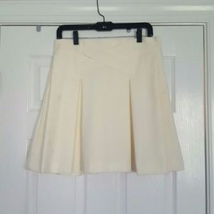 H&M Cream Criss Cross Skirt with Pockets NWT